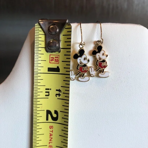 Antique Mickey Mouse Earrings 1973 - Picture 3 of 6